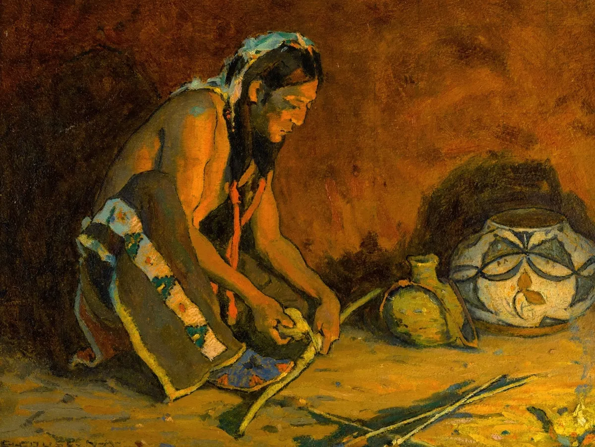 Eanger Couse Painting
